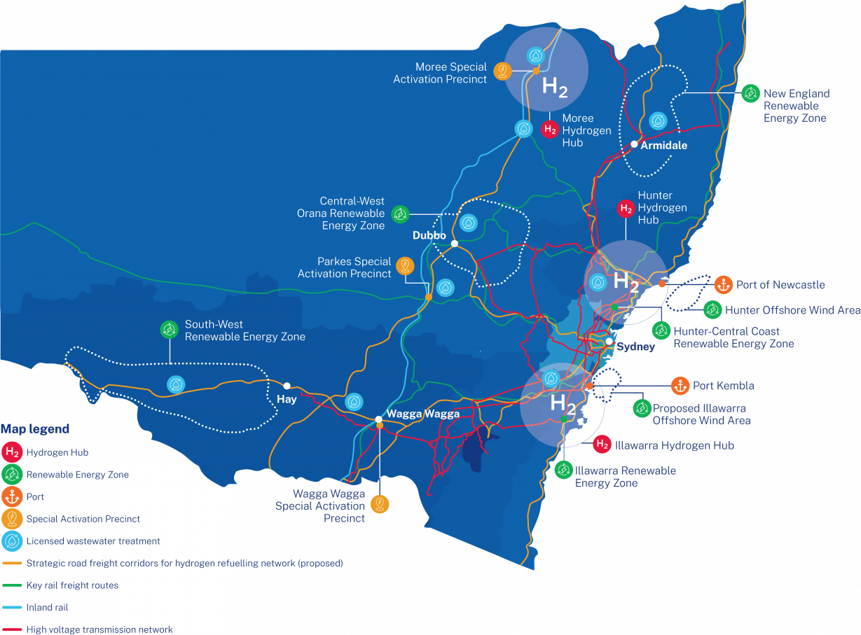 NSW’s clean energy and clean technology landscape. Over 18,000 ha in total size across the six
Special Activation Precincts – dedicated areas in
regional locations primed and ready to become
thriving business hubs.